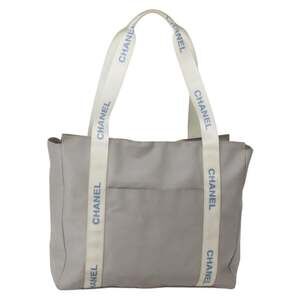 Chanel Nylon Tote Bag Gray